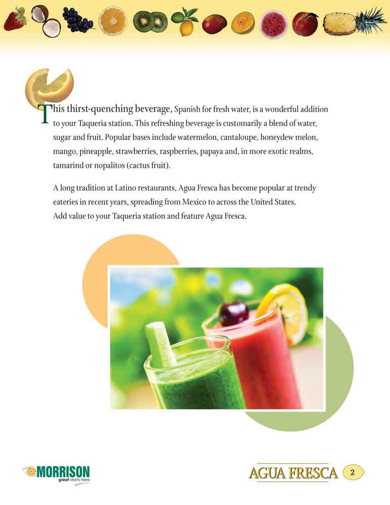 Agua Fresca Café´ Manager’s Guide design – page 2