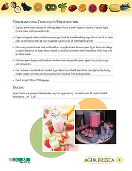 Agua Fresca Café´ Manager’s Guide – page 3