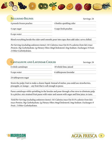 Agua Fresca Café´ Manager’s Guide design – page 5