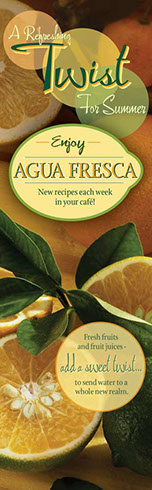 Agua Fresca café banner graphics