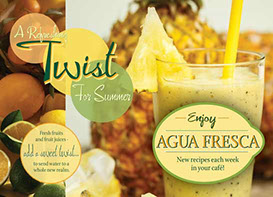 Agua Fresca promotional email advertising design