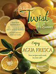 Agua Fresca café marketing flyer – beverage marketing
