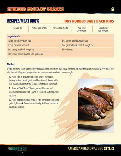Summer Grillin’ Greats Café´ Manager’s Guide design – page 8