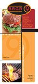 BRGR 9 menu cover design