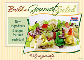 Build a Gourmet Salad promotional email advertising design 
