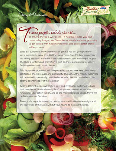 Build a Gourmet Salad Café´ Manager’s Guide design – page 2