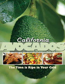 California Avocado café marketing flyer