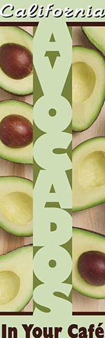 California Avocado café banner graphics