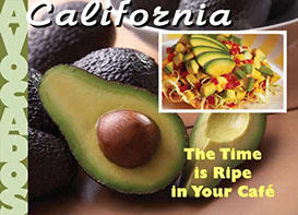California Avocados promotional email advertising design