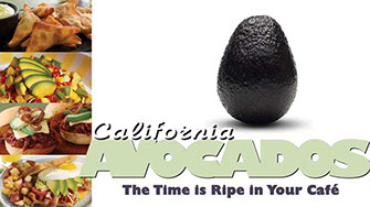 California Avocado café HDTV graphics