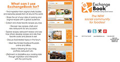 Exchange Book website postcard design - back