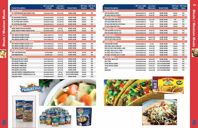 General Mills Foodservice Product List – page 17/18