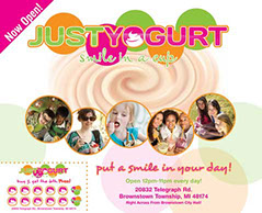 Just Yogurt postcard 