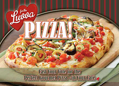 For the Luvva Pizza promotional email advertising