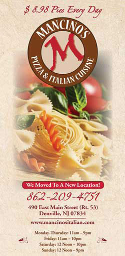 Manceno’s Pizza & Italian Cuisine menu cover