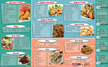 Nick’s Gyros & Grill menu design - inside