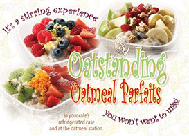 Oatmeal Parfaits promotional email advertising design