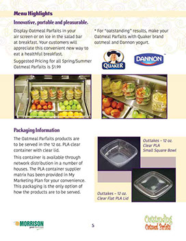 Oatmeal Parfaits Café´ Manager’s Guide – page 5
