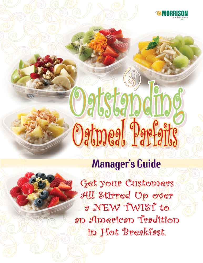 Oatmeal Parfaits Café´ Manager’s Guide design - cover