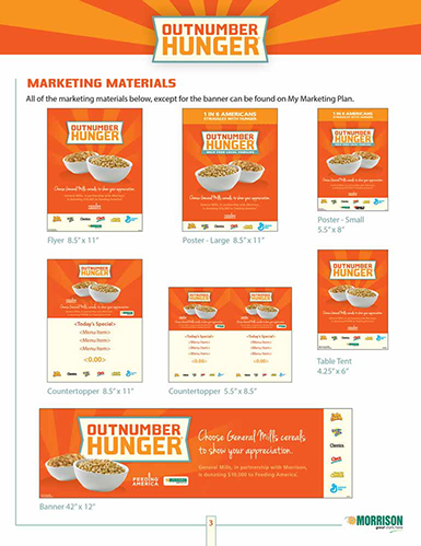 Outnumber Hunger Café´ Manager’s Guide design – page 3