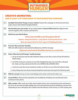 Outnumber Hunger Café´ Manager’s Guide – page 4