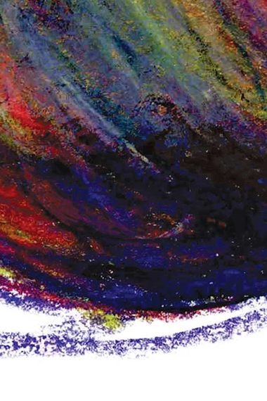 Detail of colored pencil drawing by Liz Nicholas of Liz Nicholas Design, graphic designer and illustrator