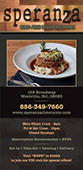 Sperenza Italian Ristorante menu cover design
