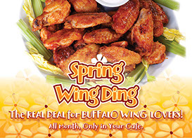 Spring Wing Ding promotional email advertising design