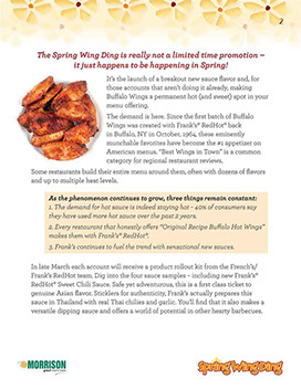 Spring Wing Ding Café´ Manager’s Guide – page 2
