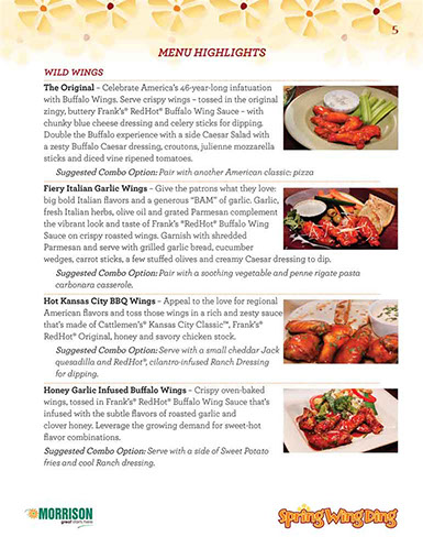 Spring Wing Ding Café´ Manager’s Guide design – page 5