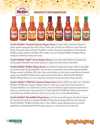 Spring Wing Ding Café´ Manager’s Guide design – page 7