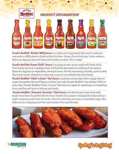 Spring Wing Ding Café´ Manager’s Guide design – page 8