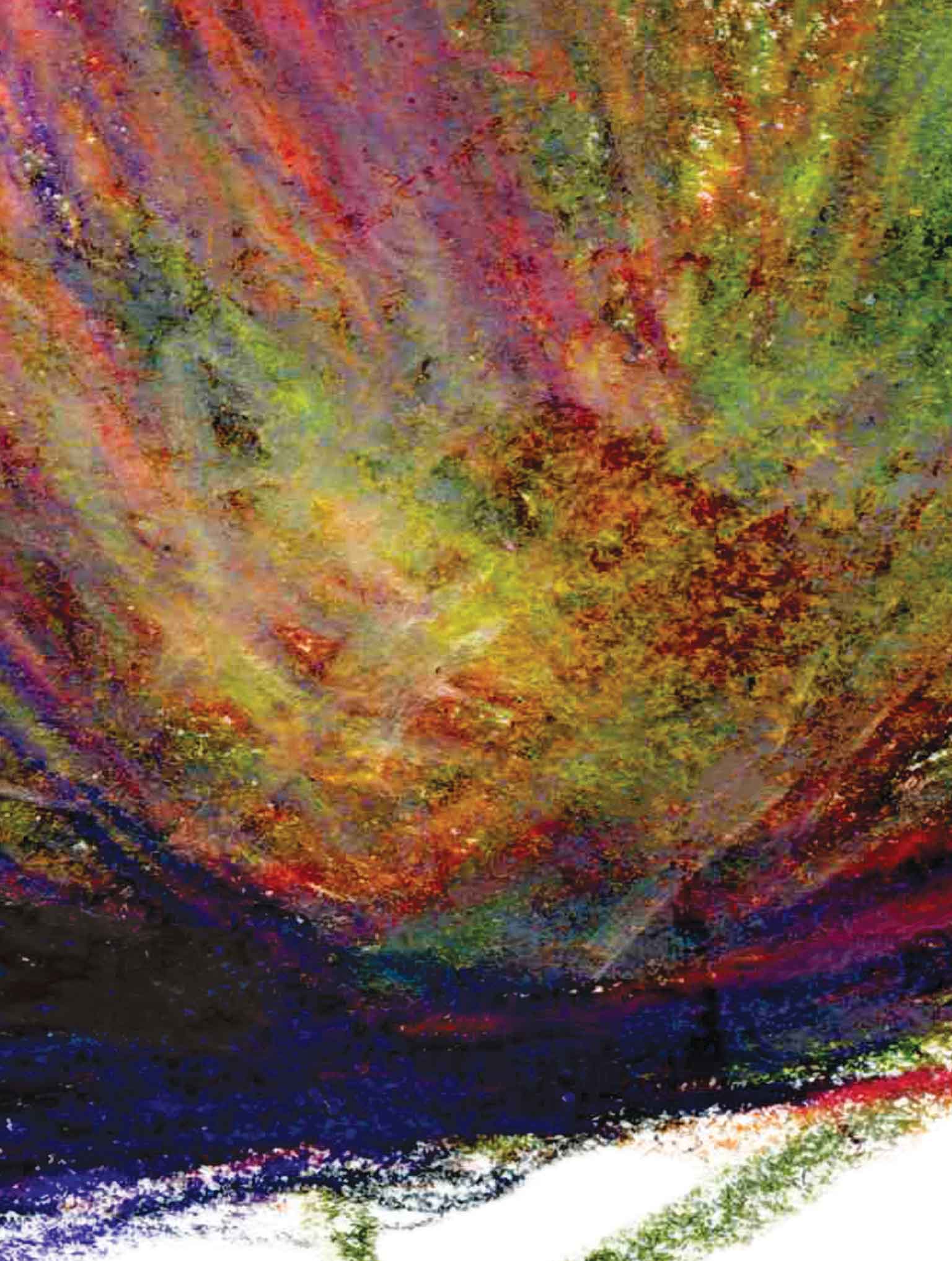 Detail of colored pencil drawing by Liz Nicholas of Liz Nicholas Design, graphic designer and illustrator